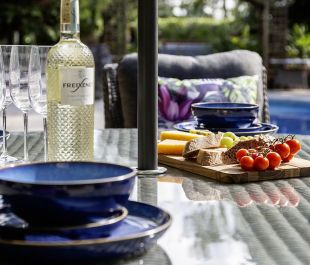 Verona 6 Seat Dining Set with 140cm Round Dining Table