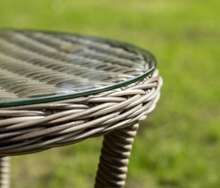 Florence Lounge Set – 2 Chairs, 50cm x 50cm Table + Cover