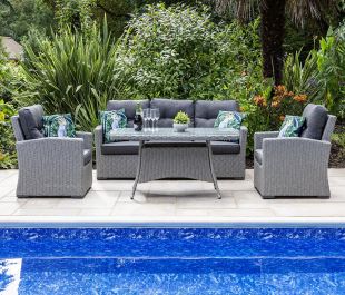 Savannah 3 Seat Sofa Set with Coffee Table