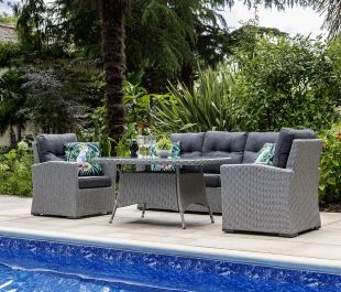 Savannah 3 Seat Sofa Set with Coffee Table