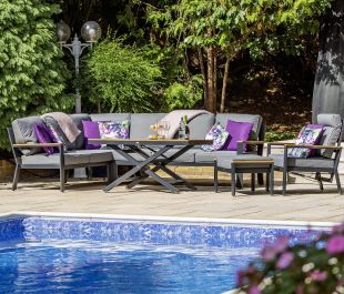 Knightsbridge Corner set with Hi/Lo table, Reclining Chair and Footstool