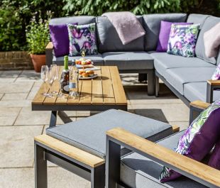 Knightsbridge Corner set with Hi/Lo table, Reclining Chair and Footstool