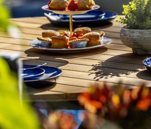 Knightsbridge 4 Seat Dining Set with 120cm Teak Table