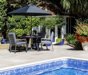 Knightsbridge 4 Seat Dining Set with 120cm Ceramic Table