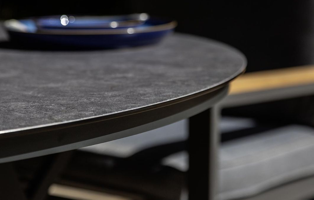 Knightsbridge 4 Seat Dining Set with 120cm Ceramic Table