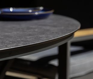 Knightsbridge 4 Seat Dining Set with 120cm Ceramic Table