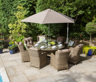 Katie Blake Garden Furniture Seville 8 Seat Dining Set