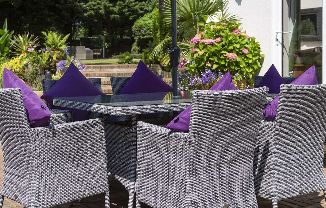 Katie Blake Garden Furniture Sandringham 6 Chair Rectangular Dining Set