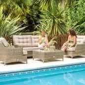 Katie Blake Garden Furniture Mayberry Sun Lounger With Cushion
