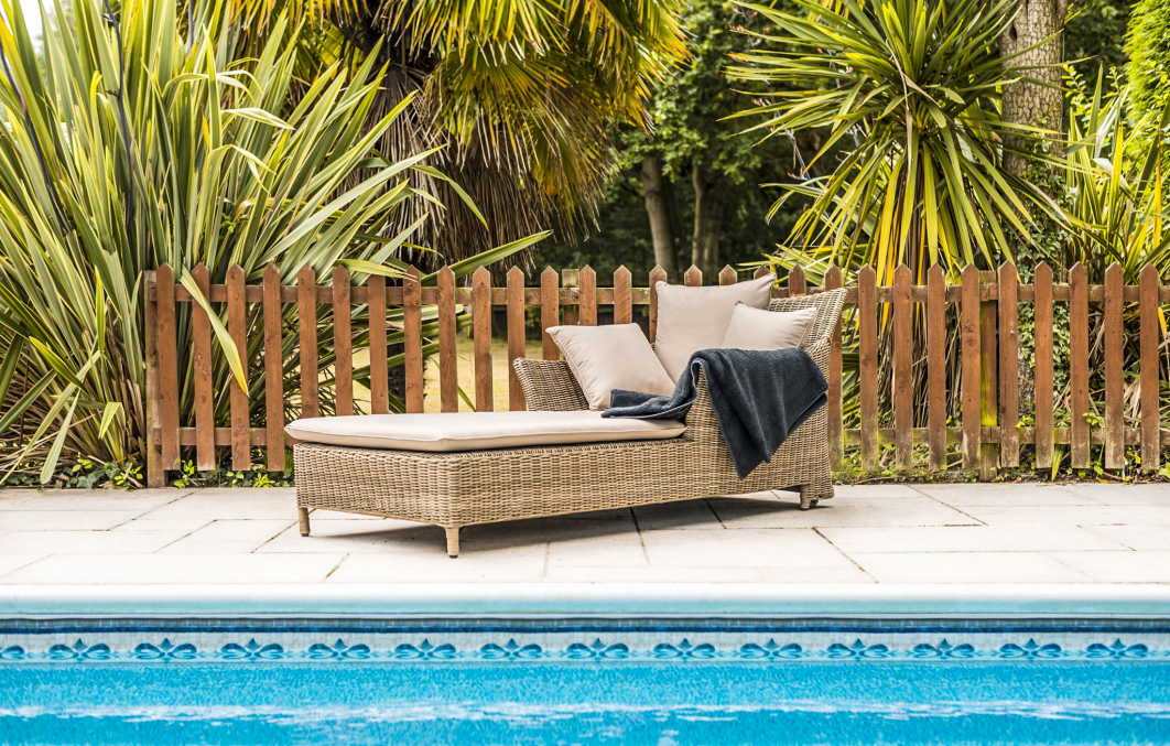 Katie Blake Garden Furniture Mayberry Sun Lounger With Cushion