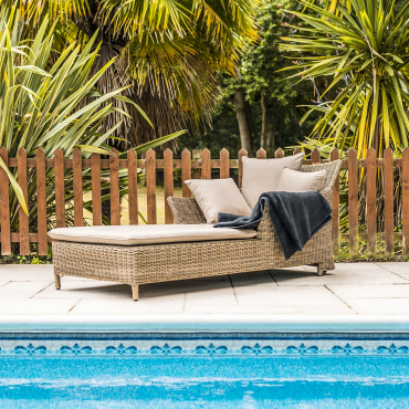 Katie Blake Garden Furniture Mayberry Sun Lounger With Cushion