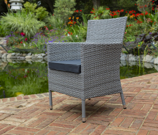 Sandringham 8 Seat Round Dining Set with Fire Pit Table