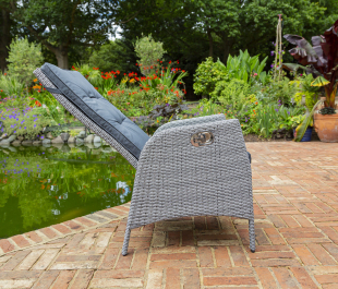 Sandringham Fire Pit Set 6 Recliner Round Table