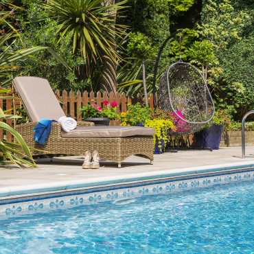 Seville Adjustable Sun Lounger with Cushion