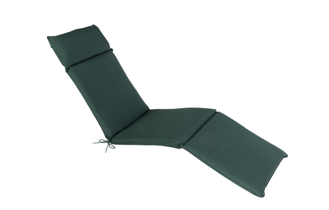 Green chaise lounge cushions deals